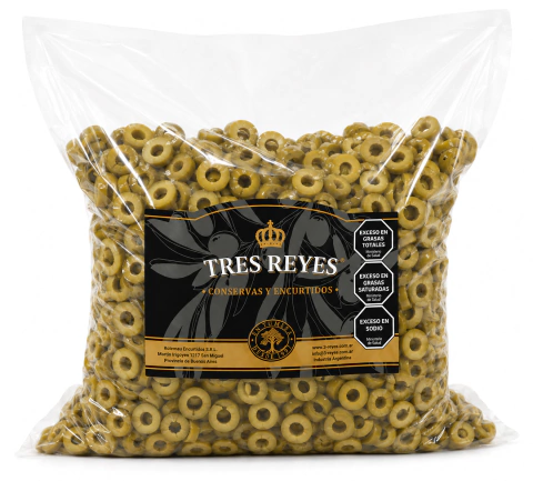 Aceitunas Verdes Fileteadas -Sachet 4 kg