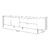 Rack Celine para TV até 75" com pés de metal 100% MDF