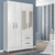 Guarda roupa real 4 portas 2 gavetas com/sem espelho - Oferta Distribuidora