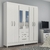 Guarda Roupa Real 6 Portas 2 Gavetas + Espelho - comprar online