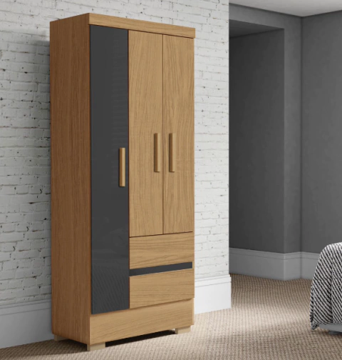 Guarda Roupa Solteiro 5132 Com 3 Portas 2 Gavetas - comprar online
