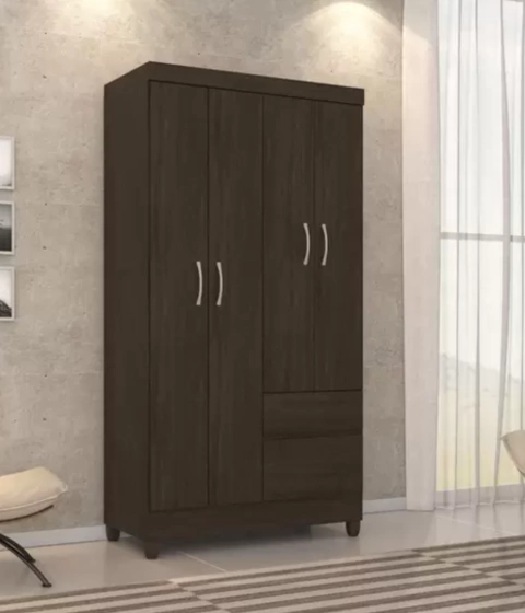 Guarda Roupa Lotus Solteiro 4 Portas 2 Gavetas na internet