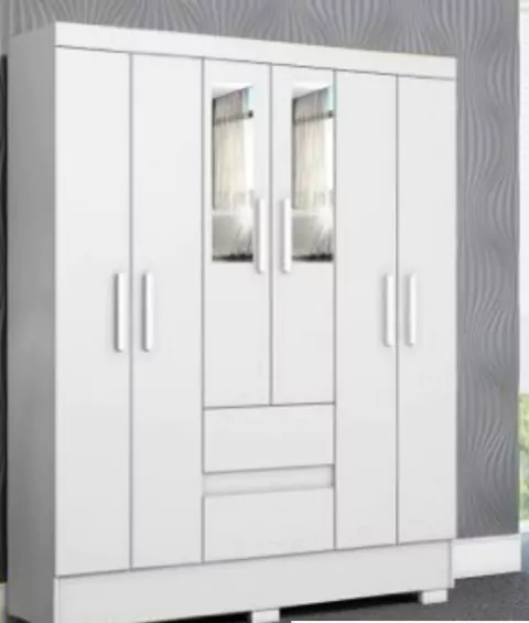 Guarda Roupa Coimbra 5138 + Espelho - Oferta Distribuidora