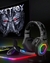Transformers TF-G01 Headset Gaming com fio com microfone, Bluetooth V5.3, 500mAh, baixa latência, esporte, RGB