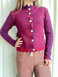 Casaco Tricot Feminino Manga Longa Com Botões Moderno REF:20258