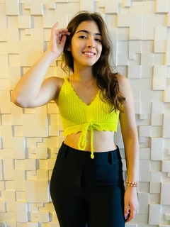 Imagem do Blusa Cropped Top Cordão Tricot 410