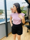 Blusa Listra Manga Japonesa Tricot 046