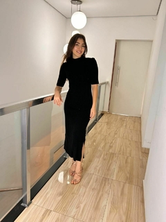 Imagem do Vestido Canelado Gola Alta 2325