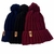Gorro Touca Tricot Feminina Grossa Touca de Adulto com Pompom Cores Quentinha de Tricô