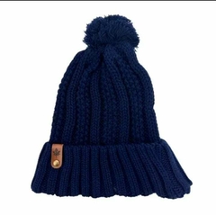 Imagem do Gorro Touca Tricot Feminina Grossa Touca de Adulto com Pompom Cores Quentinha de Tricô