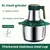 Moedores de carne elétricos 5l, triturador de alimentos multifuncional de aço. - comprar online