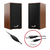 PARLANTE GENIUS SPHF180 MADERA - tienda online