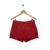 short jeans vermelho - tamanho:38 - eclectic - brechó