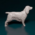 Miniatura Cocker Spaniel - Pintura Personalizada ou Cor única - Estátua de Cachorro Impressão 3D - loja online
