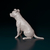 Miniatura Staffordshire Bull Terrier - Pintura Personalizada ou Cor única - Estátua de Cachorro Impressão 3D - Universo3d