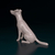 Miniatura Fox Paulistinha - Pintura Personalizada ou Cor única - Estátua de Cachorro Impressão 3D - loja online