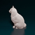Miniatura Gato - Pintura Personalizada ou Cor única - Estátua de Cachorro Impressão 3D na internet