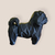 Miniatura Shih-Tzu Poligono - Estátua de Shih tzu Decorativo - loja online