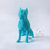 Imagem do Miniatura Pitbull Low Poly - Estátua de Cachorro Decorativo Impressão 3D