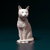 Miniatura Gato - Pintura Personalizada ou Cor única - Estátua de Cachorro Impressão 3D na internet