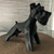 Miniatura Schnauzer Low Poly - Schnauzer Poligono Decorativo Estátua de Cachorro Impressão 3D