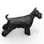 Miniatura Schnauzer Low Poly - Schnauzer Poligono Decorativo Estátua de Cachorro Impressão 3D na internet