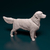 Miniatura Golden Retriever - Pintura Personalizada ou Cor única - Estátua de Cachorro Impressão 3D