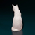 Miniatura Gato - Pintura Personalizada ou Cor única - Estátua de Cachorro Impressão 3D