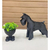 Miniatura Schnauzer Low Poly - Estátua de Cachorro Decorativo Impressão 3D - Universo3d
