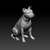 Miniatura Staffordshire Bull Terrier - Pintura Personalizada ou Cor única - Estátua de Cachorro Impressão 3D na internet