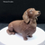 Miniatura Dachshund Pelo Longo (Salsicha) - Pintura Personalizada ou Cor única - Estátua de Cachorro Impressão 3D - loja online