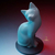 Estatueta Gato Low Poly ou Liso - Impressão 3D - comprar online