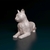 Miniatura Gato Malhado - Pintura Personalizada ou Cor única - Estátua de Cachorro Impressão 3D