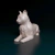 Miniatura Gato Malhado - Pintura Personalizada ou Cor única - Estátua de Cachorro Impressão 3D