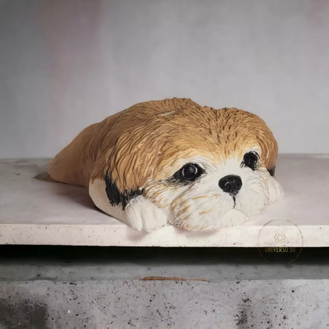 Miniatura Shih-Tzu - Pintura Personalizada ou Cor única - Estátua de Cachorro Impressão 3D