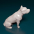 Miniatura Pitbull - Pintura Personalizada ou Cor única - Estátua de Cachorro Impressão 3D - Universo3d