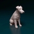 Miniatura Wire Fox Terrier - Pintura Personalizada ou Cor única - Estátua de Cachorro Impressão 3D