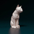 Miniatura Gato - Pintura Personalizada ou Cor única - Estátua de Cachorro Impressão 3D - Universo3d