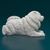 Miniatura Chow Chow - Pintura Personalizada ou Cor única - Estátua de Cachorro Impressão 3D - comprar online