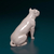 Miniatura Pitbull - Pintura Personalizada ou Cor única - Estátua de Cachorro Impressão 3D - loja online