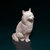 Miniatura Gato - Pintura Personalizada ou Cor única - Estátua de Cachorro Impressão 3D - comprar online
