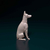 Miniatura Doberman - Pintura Personalizada ou Cor única - Estátua de Cachorro Impressão 3D - comprar online