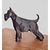 Miniatura Schnauzer Low Poly - Schnauzer Poligono Decorativo Estátua de Cachorro Impressão 3D - comprar online