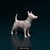 Miniatura Jack Russell Terrier - Pintura Personalizada ou Cor única - Estátua de Cachorro Impressão 3D