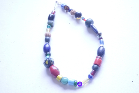 Collar murano y varias piedras - comprar en línea