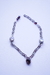 Abrazos de cuello con amor / collar granate con piedra luna