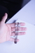 Abrazos de cuello con amor / collar granate con piedra luna en internet