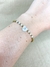 Pulseira com Inicial do Nome em Hematitas