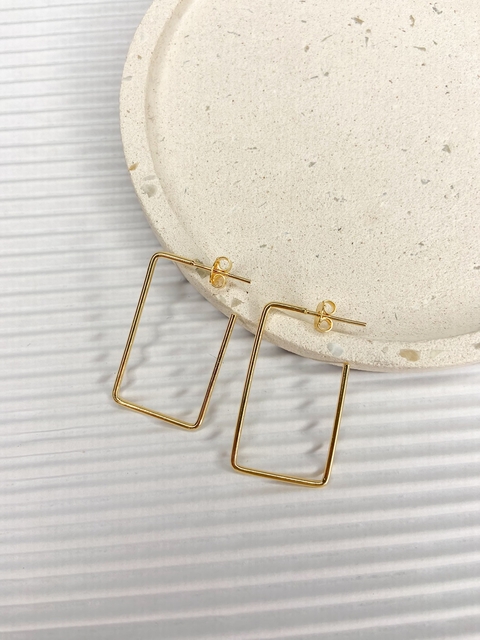 Brinco Argola Quadrada