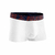 CUECA BOXER ALGODÃO BRANCA C/ ELAST AZUL - comprar online